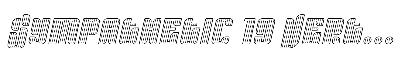Sympathetic 19 Vertical Line Italic